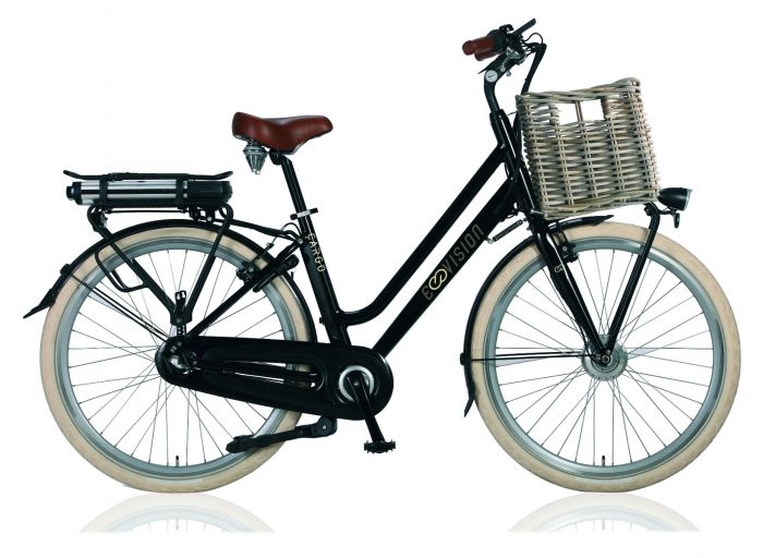 onderwerpen Actuator etiket Elektrische fiets E-Vision CARGO 28 inch Zwart 3 versnellingen